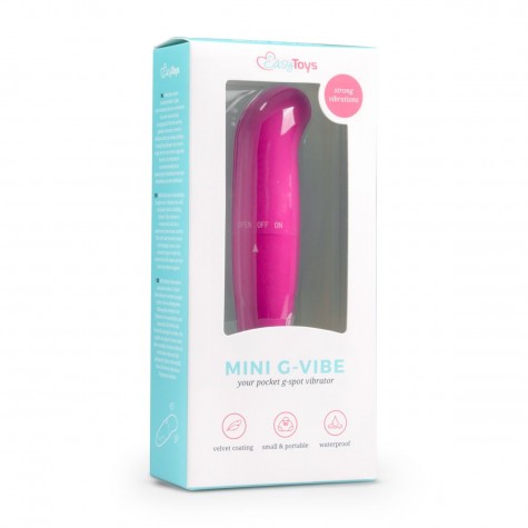 Розовый мини-вибратор для G-стимуляции Easytoys Mini G-Spot Vibrator - 12 см.